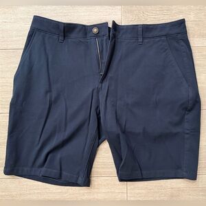Men's Mugsy Jeans MORGANS Navy K6SNNV Chino Shorts Waist Size 36 Inseam 9" New